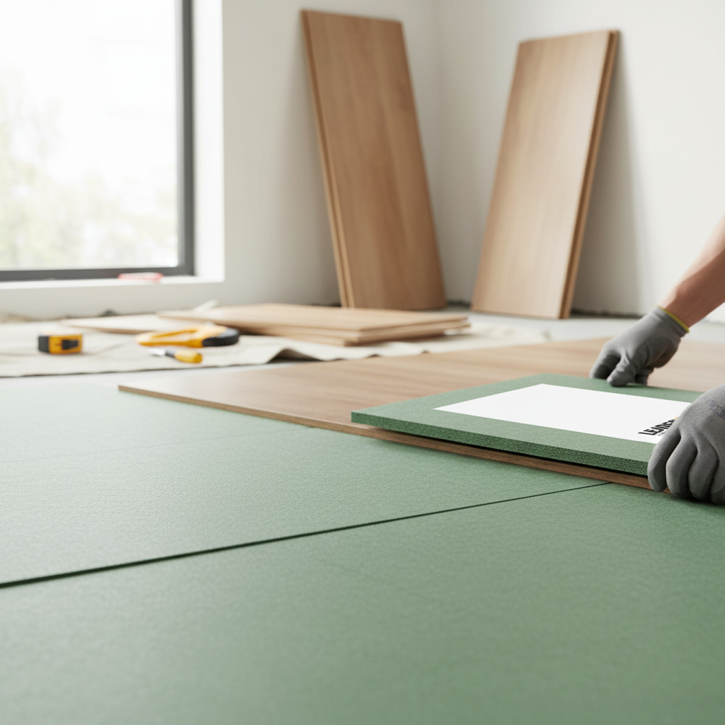 Premium 5mm FibreBoard Underlay for Laminate and Real Wood Flooring with High Sound Reduction and Thermal Insulation Properties