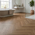 Foundation Herringbone 2mm UV Coated Vinyl Flooring 610 x 122 mm