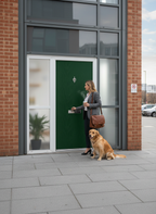 Premium Modern Flush External Fire Door Set with Sidelight and Enhanced Security Features