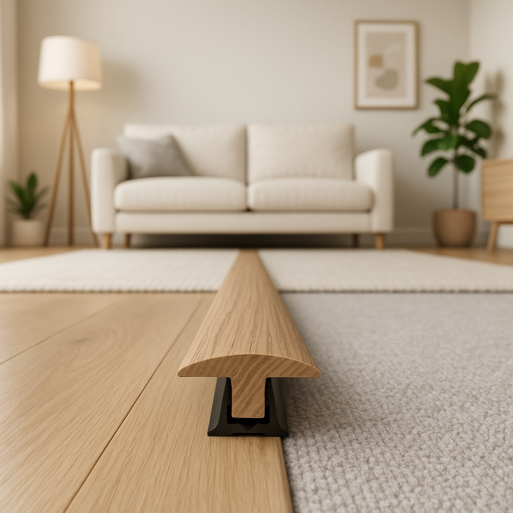 Connecting Profile Door Bar in Washed Oak, 990mm Length
