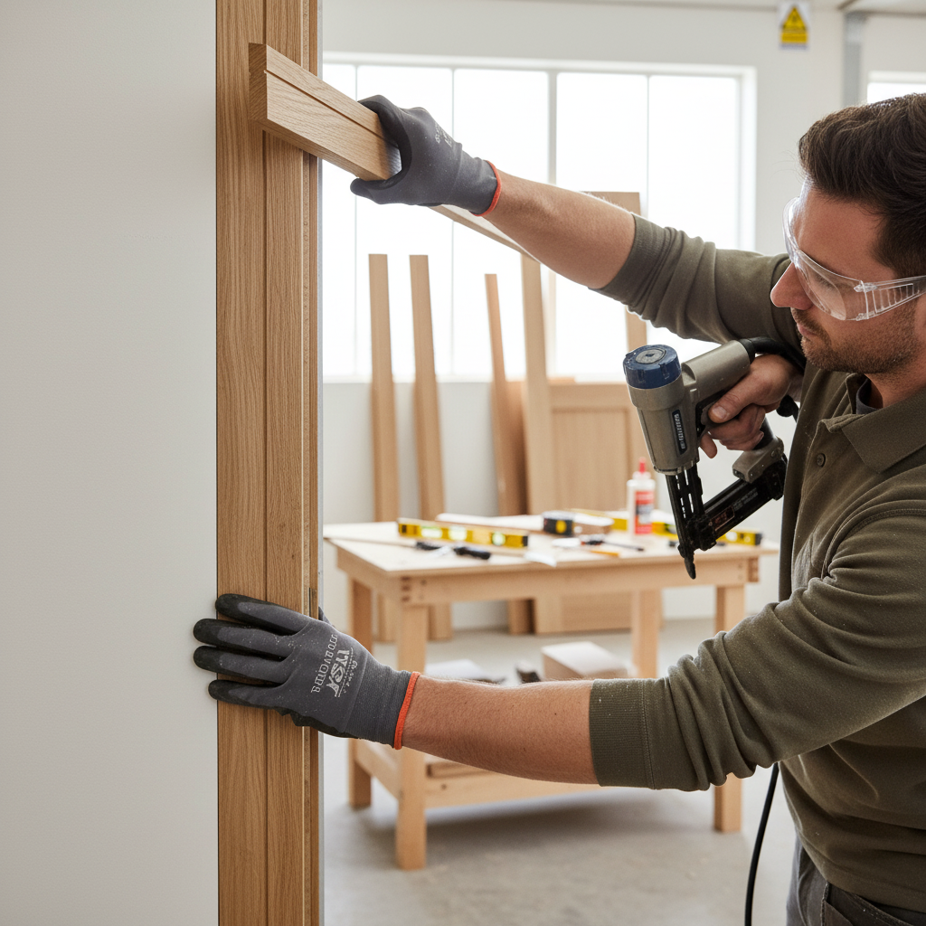 Premium Fully Finished 2.1m Grooved Oak Architrave 5 Pack for Contemporary Doors