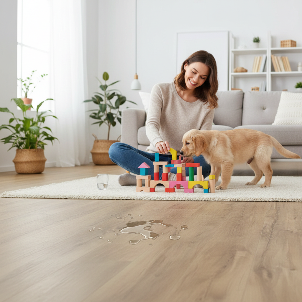 Premium 12mm Water-Resistant Laminate Flooring with Stunning Oak Effect for Durable and Elegant Interiors