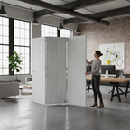 Premium Light Grey Room Divider with Top Hung System for Flexible Space Management and Various Configurations