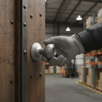 Premium Unsprung Ringed Door Knob on Concealed Fix Rose with 10-Year Guarantee and Fire Door Rating