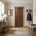 Internal FD30 Fire Rated Walnut Door Fully Finished Solid Core