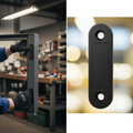 Premium Studio Magnetic Latch Device in Matt Black for Industrial Doors with Strong Magnetic Pull