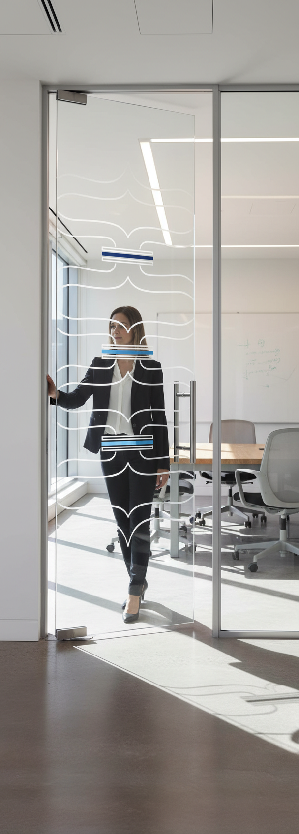 Premium Satin Glass Door - Frameless Design with Easy-Clean Features and Custom Sizes Up to 1026mm x 2040mm