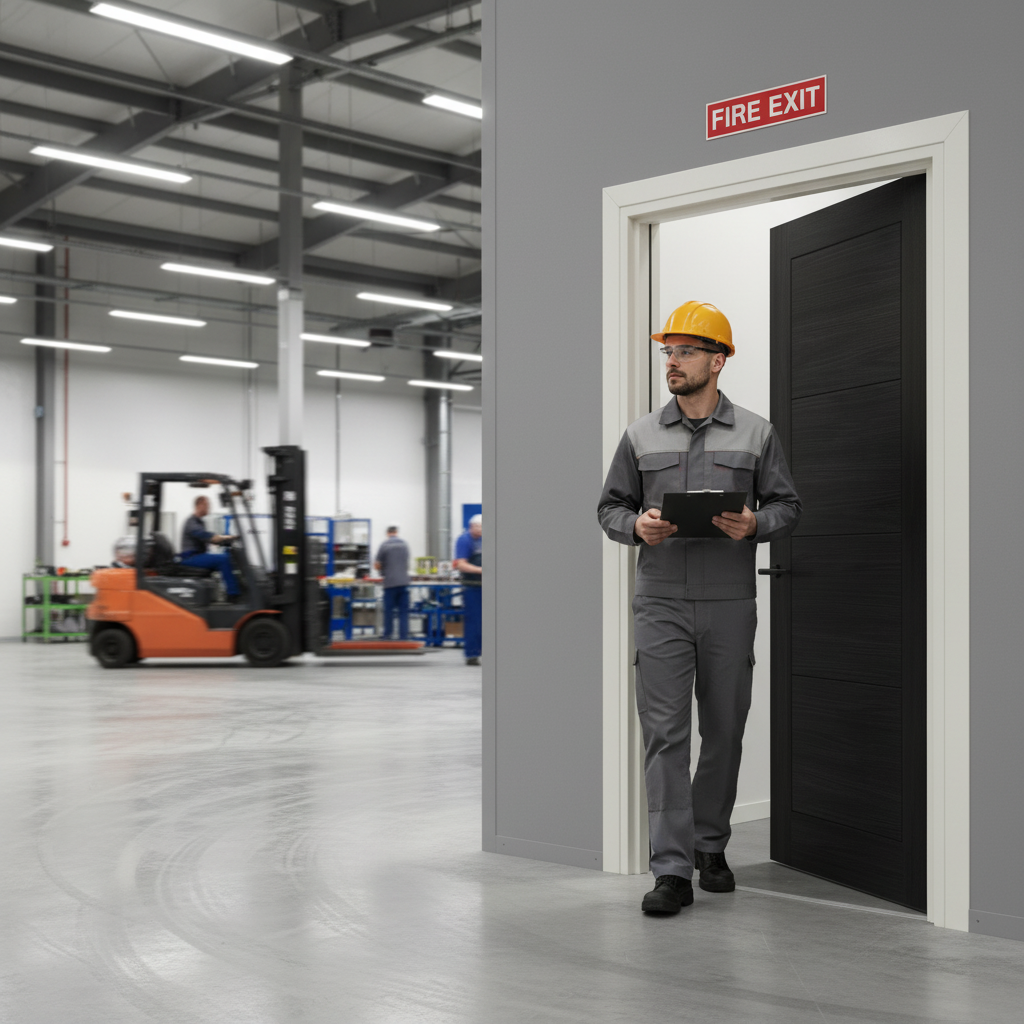 Fully Finished Laminate Ladder FD30 Fire Door - 30 Minute Fire Resistance, Solid Engineered Core for Durability - Image 2
