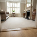 Laminate Connecting Door Profile 1m x 12mm x 45mm - Off-White Finish