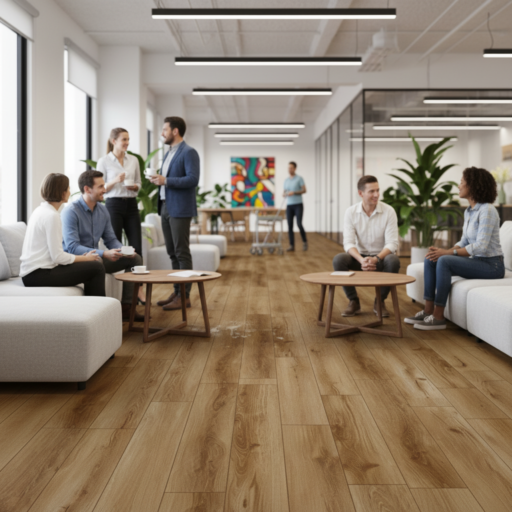 Premium Rigid Core Vinyl Flooring 5mm - Embossed UV Coated for Durability and Style - Image 2