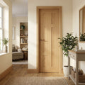 Internal Oak Door Made-to-Measure Fully Finished 5 Panel Stamford