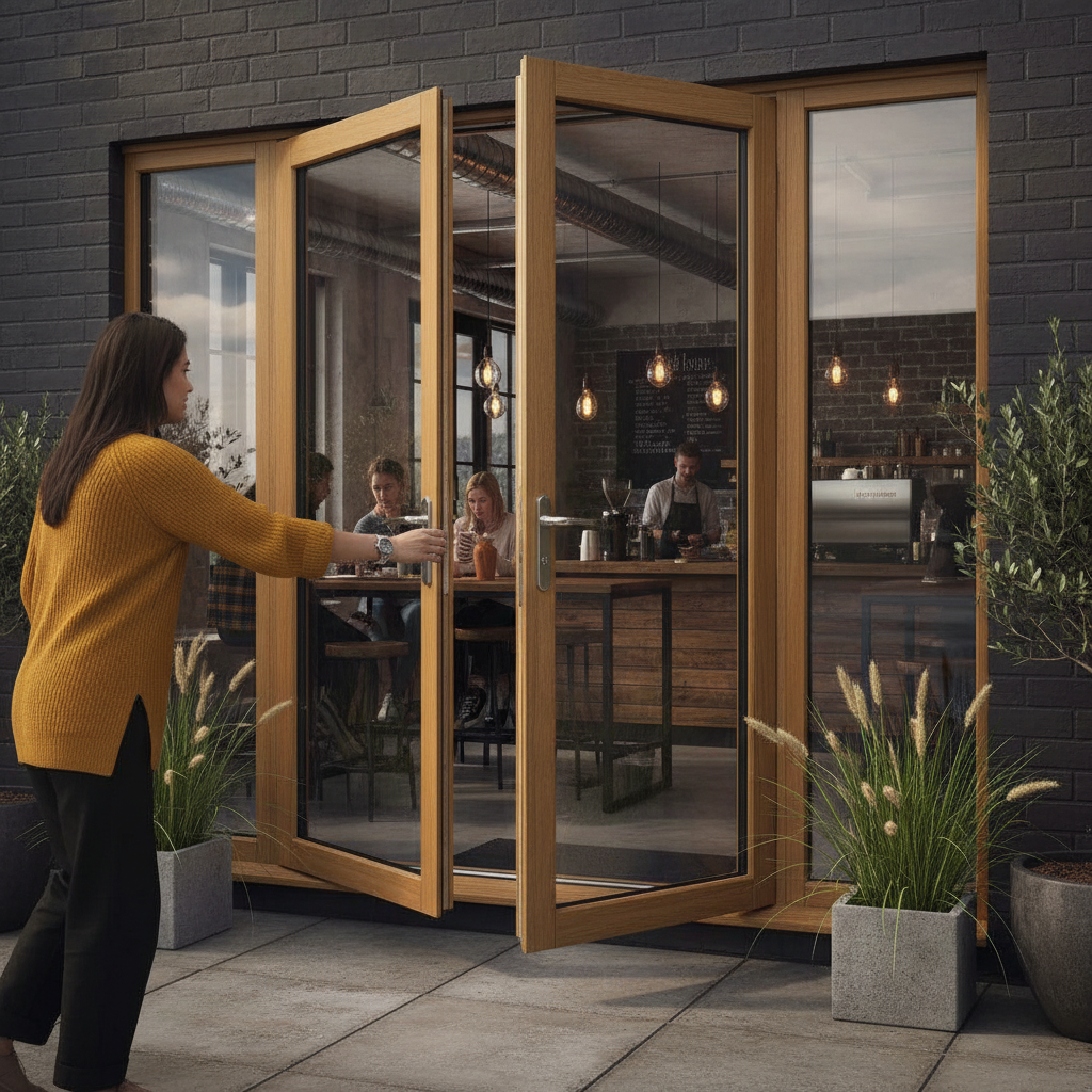 Premium 6ft Slimline External French Door Set with Double-Glazed Units and Advanced Security Features