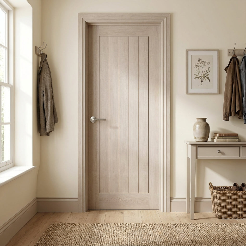 FD30 Rated Ivory Fully Finished Internal Fire Door Hollow Core 30 Minute Protection