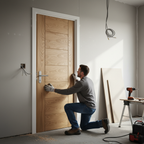 Premium Made-to-Measure FD30 Fire Door with Real Oak Veneer for Enhanced Home Safety and Style