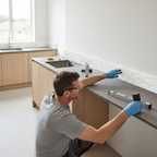 Premium 3000mm Rounded Edge Upstand with Realistic Stone Effect for Modern Kitchens