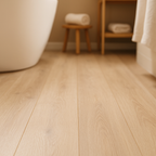 Waterproof Laminate Flooring 12mm Thick 4V Bevel Edge Beige 1375 x 188 mm - detail view