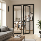 Premium 4L Door with Fixed Side Panel - Modern Design, Customizable Frame, Available Sizes and Durable Hardware