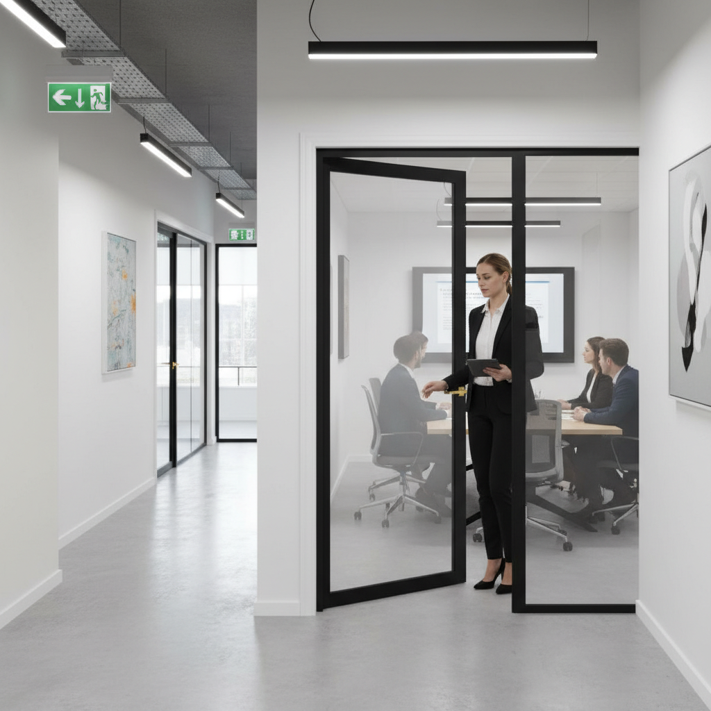 Premium Extra Slim Pattern 10 Fire Door with 30 Minutes Fire Rating and Custom Options