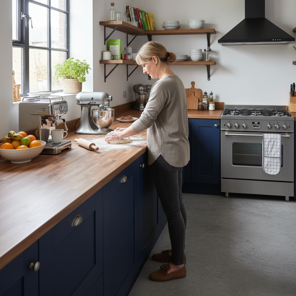 Rounded Edge Laminate Worktop 3000mm x 600mm x 28mm - Durable Walnut Effect for Kitchen Spaces - Image 2