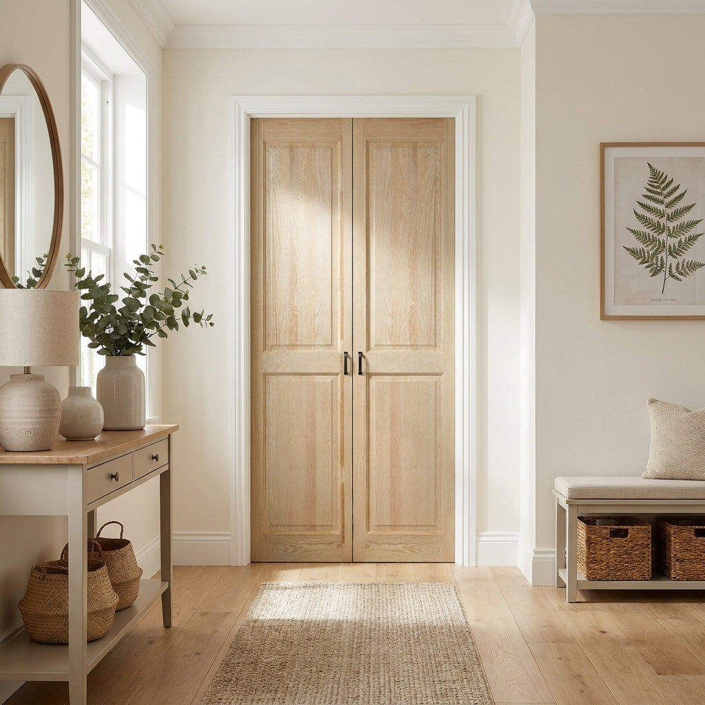 Internal Bi-Fold Door Clear Pine Unfinished 4 Panel Malton Design