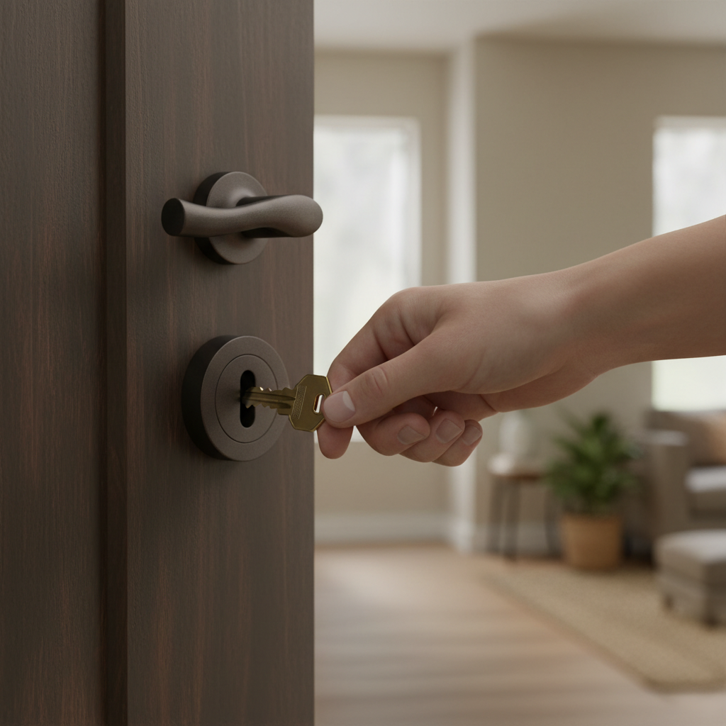 Premium Lock Escutcheon with Concealed Fix Rose, 25 Year Guarantee for Fire Rated Doors