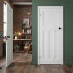 Premium Internal Primed Door in Classic 1930's Style for Interior Use, Durable Timber Construction, Smooth Primed Finish