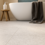 White Granite Vinyl Flooring 5mm Thick 100% Waterproof 4v Bevel Edge - detail view