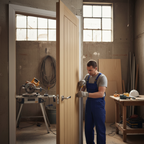 Premium Oak Fire Door with Solid Core, 30 Minutes Fire Rating, Bespoke Sizes Available