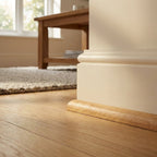 Strand Woven Carbonised Lacquered Scotia Beading 1.85m Length - detail view