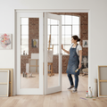 Premium 9ft Internal White Folding Bifold Doors Set with Engineered Core for Stability and Easy Installation