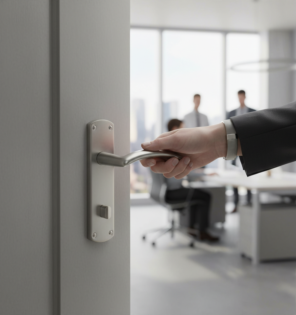 Premium Arched Door Lever on Backplate for Contemporary and Traditional Interiors