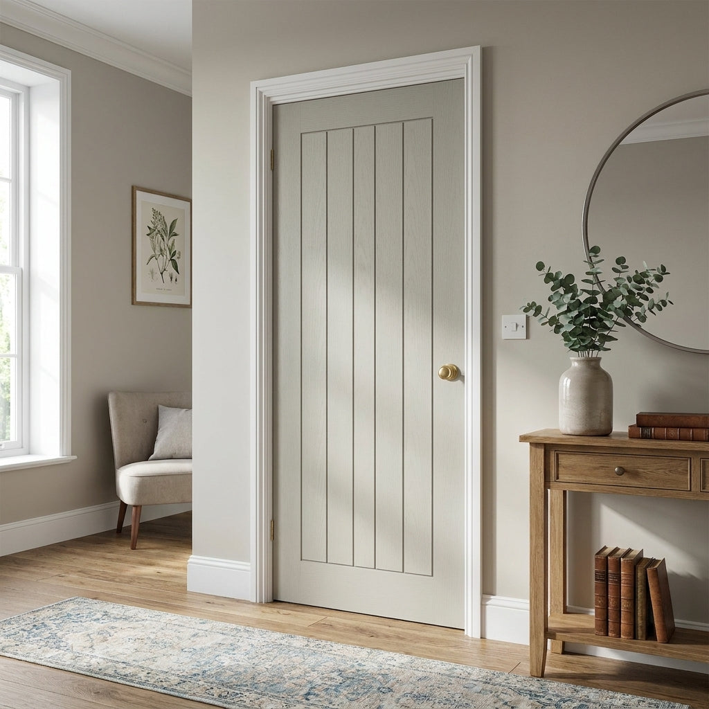 Internal Cottage Door Silk Grey Fully Finished