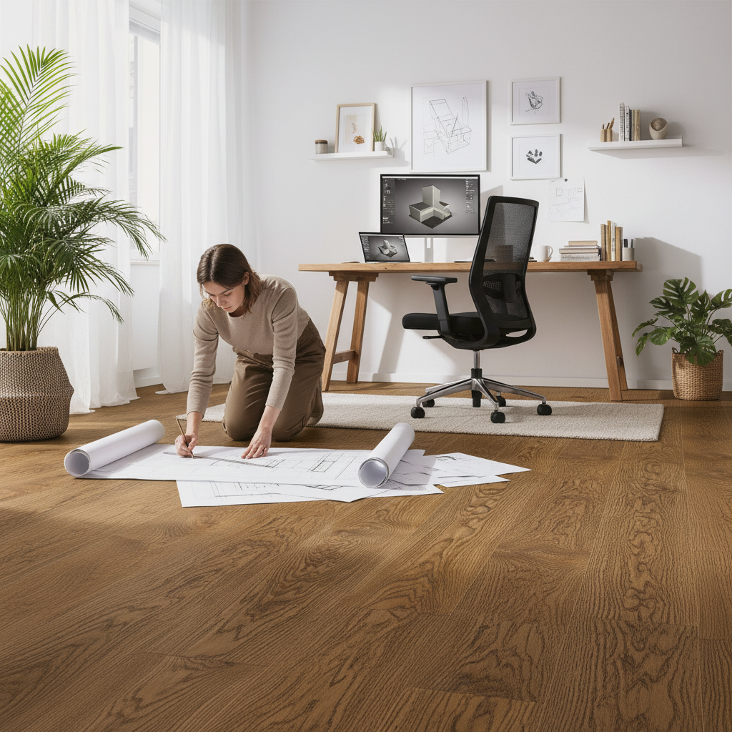 Premium 14mm Light Brushed Engineered Real Wood Flooring - Durable Oak Finish with Timeless Design for Any Living Space