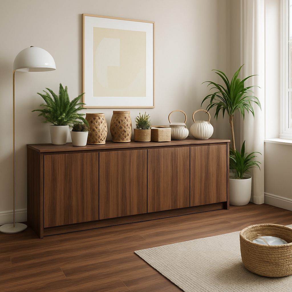 Water Resistant 8mm Laminate Flooring in Rich Arden Walnut Finish