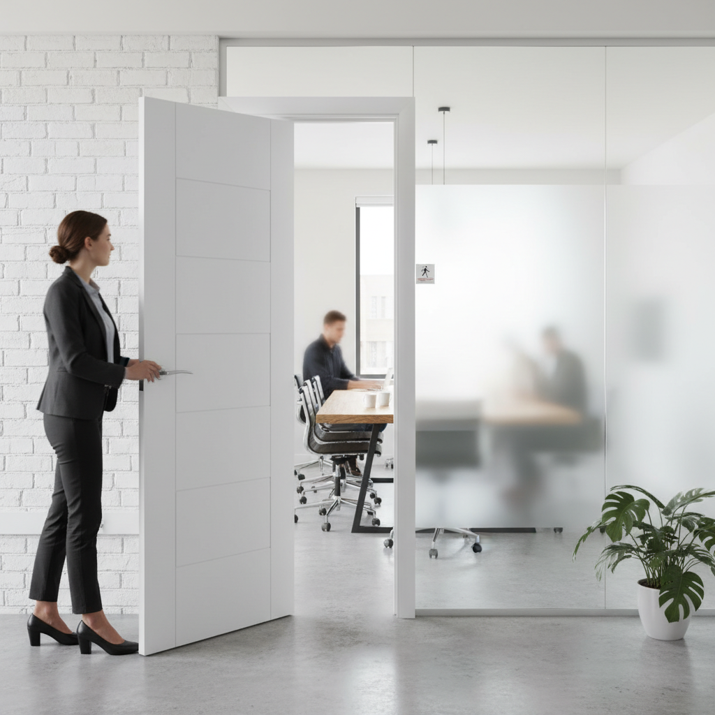 Premium Internal White Fully Finished Fire Door ·FD30 Rating, Engineered Stability, Solid Core Construction, 10 Year Guarantee