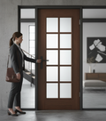 Premium Custom Made Walnut Internal Fire Door FD30 with Bespoke Design Options - High-Quality Professional Grade for Industrial and Commercial Appl...