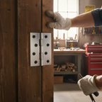 Premium Heavy Duty Washered Hinge for Interior Doors - Complete Pair with Screws, 35mm-40mm Compatibility