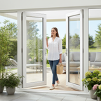 Premium 6ft Slimline External French Door Set with Double-Glazed Units and Engineered Hardwood Construction