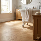 Water-Resistant 8mm Oak Milano Laminate Flooring - detail view