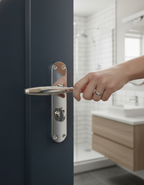 Premium Bathroom Lock with Lever on Backplate - Variants Available for Enhanced Security and Convenience