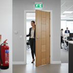 Premium Internal Oak Fire Door with Engineered Construction and 30 Minutes Fire Rating for Enhanced Protection