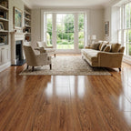 High Gloss Oak Laminate Flooring 8.5mm Thick Water-Resistant 1383 x 244 mm