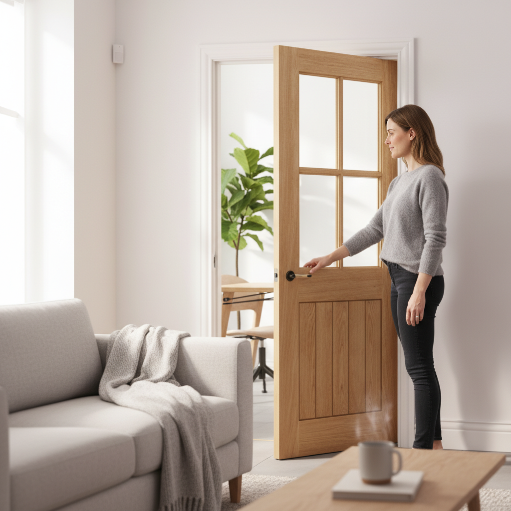 Premium Clear Glazed Pocket Door Set with Galvanized Steel Frame and Adjustable Jamb Options for Space Saving