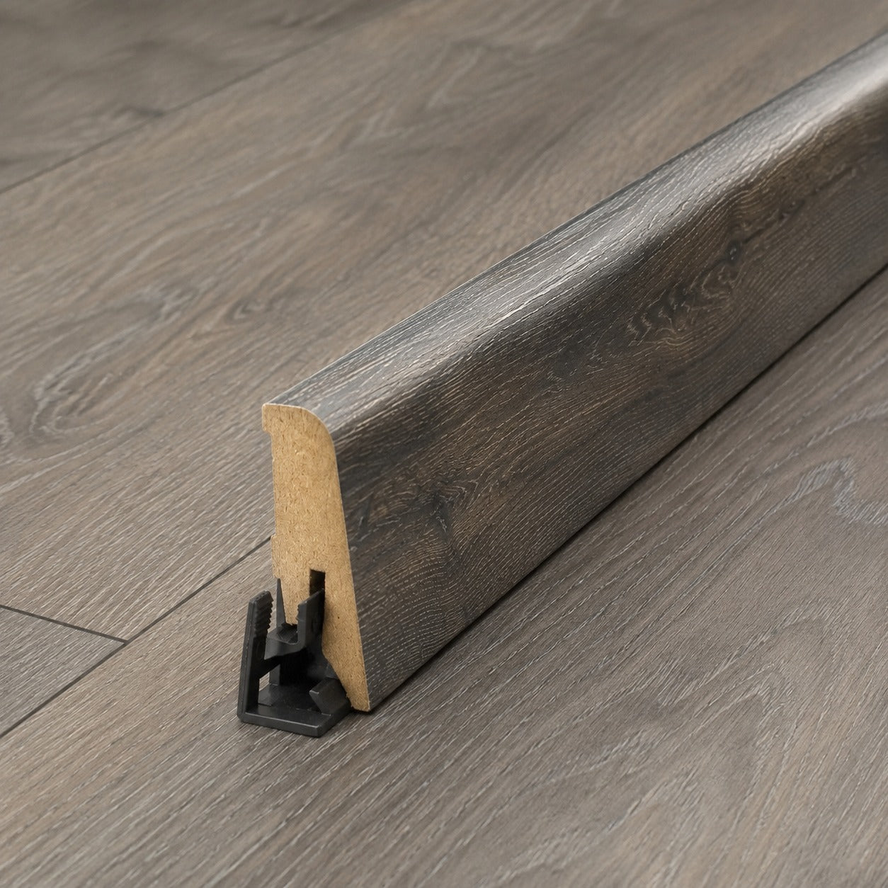 2.4m High Gloss Oak Skirting Board 2400mm x 58mm x 19mm