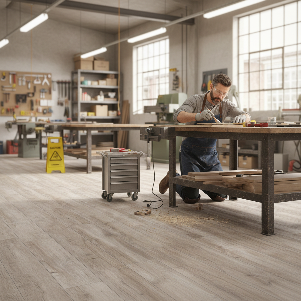 Premium 10mm Laminate Flooring with Water-Resistant Surface and Natural Wood Imitation in Various Colors for Kitchens and Bathrooms