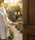 Premium Slim Line V Lever Door Furniture with Antique Finish and Backplate Dimensions of 152mm x 38mm