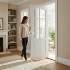 Premium Moulded 6 Light Internal Bi-Fold Door ·Ready Primed for Easy Decoration