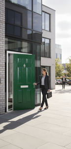 Premium External Fire Door Set with 30-Minute Fire Resistance and Secure Options
