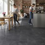 Premium 8mm Laminate Flooring with Natural Stone Effect for Kitchens and Bathrooms