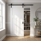 Internal Bypass Sliding Door 1930's DX 4 Panel White Primed Solid Core